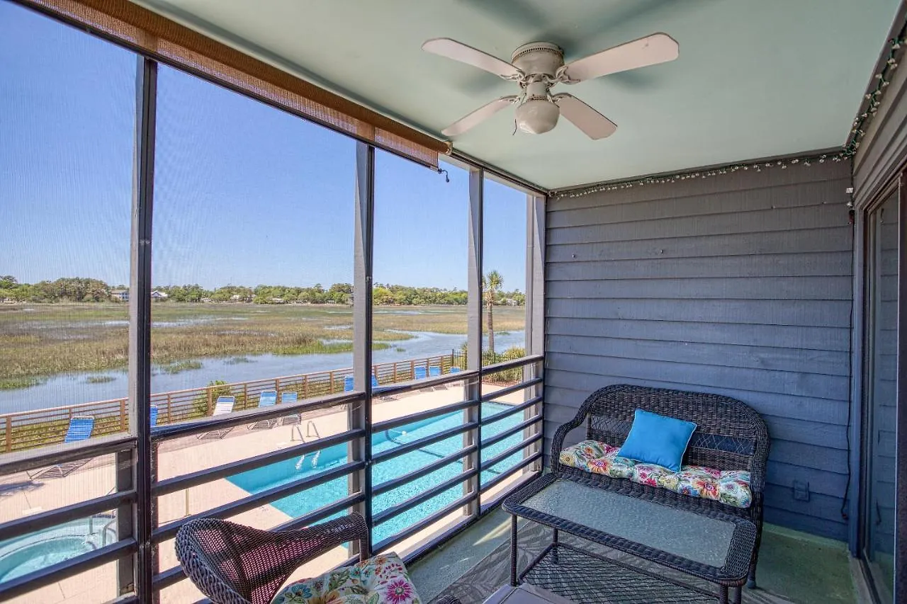 Bella Vista: Marshfront 1 Block To The Beach. Pool & Hot Tub-1st Floor Appartamento *